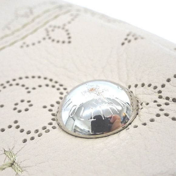 Louis Vuitton Handbag Leather Mahina Hina PM Magnolia Beige - Picture 9 of 16